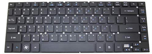 Tastiera per PC portatile Acer Aspire One 10 S1001 3830G 3830TG 4755 4830G 4830TG V3-472G V3-472P V3-472PG Timeline 3830TG tradizionale cinese TW nero senza cornice