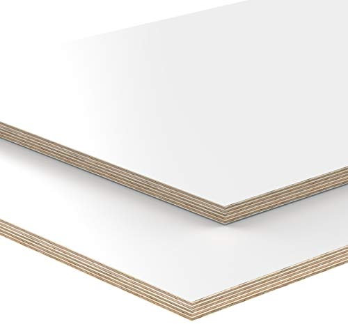18mm Multiplex Zuschnitt weiß melaminbeschichtet Länge bis 200cm Multiplexplatten Zuschnitte Auswahl: 50x40 cm