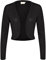KAFFE Bolero KAankra Damen Bolero Festlich Jäckchen mit Langarm Kurze Strickjacke XXL, Black Deep