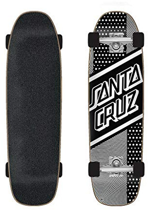 Santa Cruz Street Skate Cruiser in Zwart en Wit