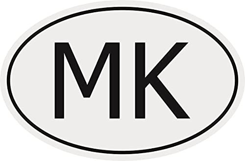 U24 Aufkleber Autokennzeichen MK = Mazedonien Autoaufkleber Sticker