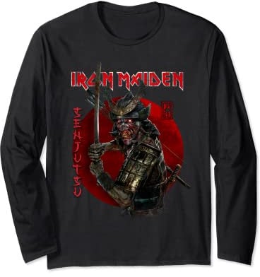 Iron Maiden - Senjutsu Eddie Red Circle Long Sleeve T-Shirt
