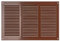 300x200mm Metalica Rejilla de Ventilación con Mosquitera - Marrón