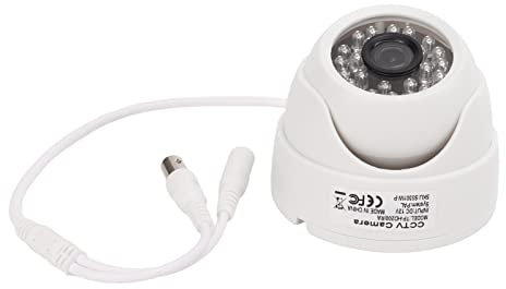 Security Camera, Infrared Night No Delay 4 in 1 3.6mm Lens Analog CCTV Camera for Outdoor for Indoor(PAL)