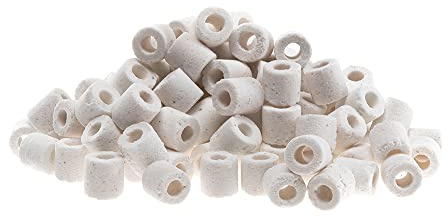 Hydor Cannolicchi in Quarzo Sinterizzato BIO-Rings per Substrato Biologico, Acqua Dolce e Marina, 450 g