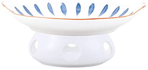 wcpqt Schüssel,Wiederverwendbare Kerzenheizung Servierschalen,Geschirrspüler,Mikrowelle,Ofen & Broil Safe,Robuster Eco-freundliche Suppenschüsseln-Weiß 24x21x9.5cm(9x8x4inch)