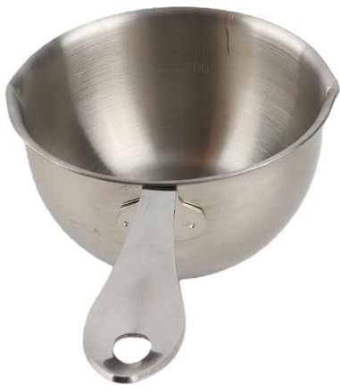 Olla de acero inoxidable 300 para calentar leche y mantequilla cacerola mini con fondo plano inducción compatible para cocina