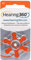 60 Pile Modello 13 Arancione (PR48) - 10 Confezioni da 6 Batterie per Apparecchi Acustici 1,45V - Pile Acustiche Rayovac Varta Extra