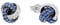Amor Ohrstecker aus 925 Sterling Silber für Damen, Frauen-Ohrschmuck, teilw. mit Schmuckstein, Silber 925 rhodiniert, Geschenkidee für Frau und Freundin, Kommt in Schmuckbox