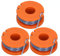 DAZZLEEX 3Pcs Lawn Mower Spool-For SPARES2GO 2.5m Line & Spool for Argos for McGregor MCT1825 Strimmer Trimmer