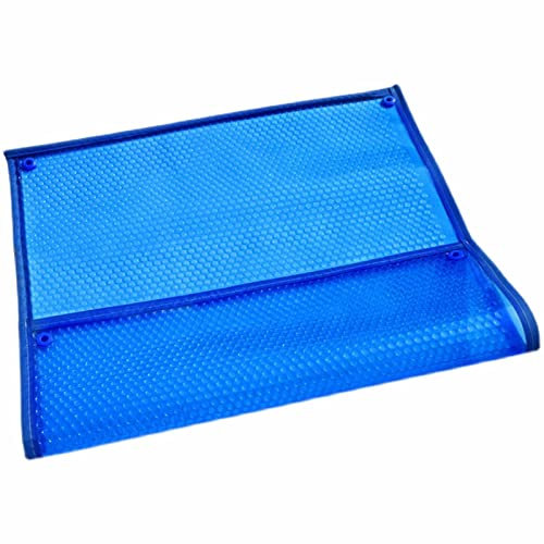 ZJKXJH Poolabdeckung Solar-Pool-Abdeckungen, Blaue Rechteckige 400um Luftpolster-Isolierfolie Mit Rand Und Ösen, Staubdichte, Faltbare Spa-Thermoabdeckung (Size : 2x4m/6.6x13ft)