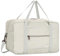 Handgepäck Tasche für Flugzeug Reisetasche Klein Faltbare Handgepäck Ryanair 40x20x25cm Sporttasche Krankenhaustasche Weekendertasche von WANDF (Denim Beige 20L mit Schultergurt)