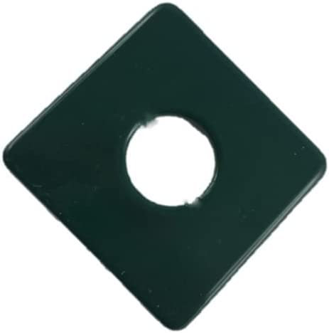 auf-mass24 Edelstahl Klemmplatte Doppelstabmattenzaun Halteplatte (5, RAL6005 Moosgrün)