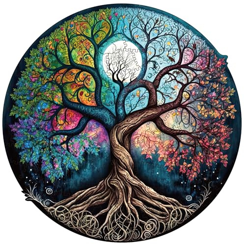 Holzpuzzle für Erwachsene, 200 Teile Unregelmäßige Tierform Holzpuzzle Einzigartige Puzzles für Erwachsene, Kreatives Geschenk für Jugendliche und Erwachsene