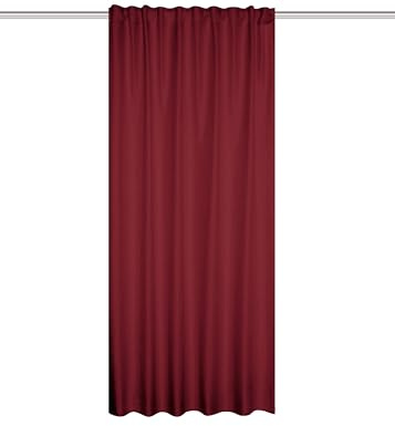 HOME WOHNIDEEN | Thermovorhang ESKAMIO Bordeaux | 145 x 135 cm
