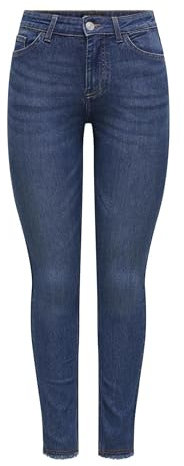 ONLY Onlhush Mid Waist Sk Rw ANK DNM