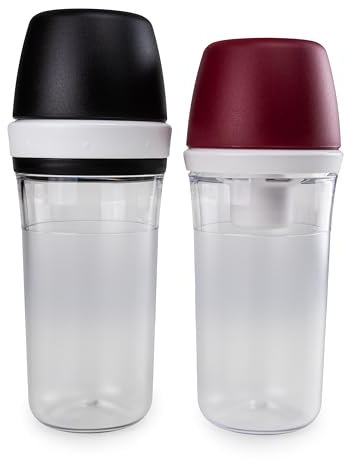 Tupperware Exclusiv Zuckerhut 400 ml rot + Exclusiv Parmesanstreuer 400 ml schwarz Parmesan Zuckerstreuer Zucker Streuer sugar (inkl. Ausstechform hellblau)