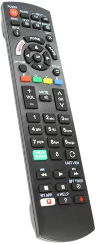 Replacement Panasonic TV Remote Control by Q-Click | Compatible with N2QAY Series & Viera TVs | Instant Setup | Ideal Replacement for Panasonic TV Remotes