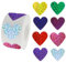 Bremorou 1000 Stück Glitzernde Herz Aufkleber, Multicolor, 2,5 cm, Wasserdicht, Für Valentinstag, Hochzeit, Geschenkbeutel, Diy Handwerk