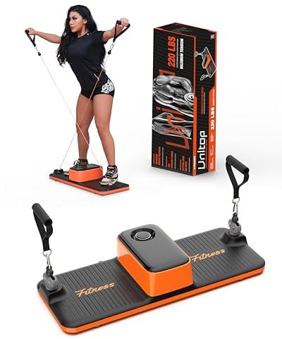 Possono Smart Home Gym Workout Cable Machine - U-Trainer, Full Body Strength Training, 220LBS Resistance, Portable Fitness Equipment, Replacing Dumbbell, Barbells,Resistance Band,Weight Set and More