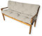 4L Textil Bankauflage Gartenbankauflage Bankkissen Polsterauflage Hollywoodschaukel Auflage für Gartenbank Sitzkissen und Rückenkissen wetterfest Stuhlkissen(180x60x50 cm),Beige Uv-beständig