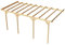 Wood & Play Wandgaragenunterstand aus Holz - Hochwertige Verarbeitung - Selbstmontage - Stabil und langlebig - Solide Basis - Vielseitig einsetzbar - 350 x 724 cm