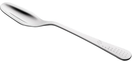 PIAZZA - 6 Cucchiai da Cucina Salsa Coltelli, Posate Acciaio Inox Lavabili in Lavastoviglie per Sughi/Salse con Bordo Dritto per Cibi Morbidi, Accessori Cucina e Utensili Cucina Resistenti e Durevoli