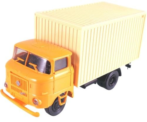Modelltec 14105700gebg H0 Camion W50L Structure de valise (valise thermique), FH jaune, valise beige