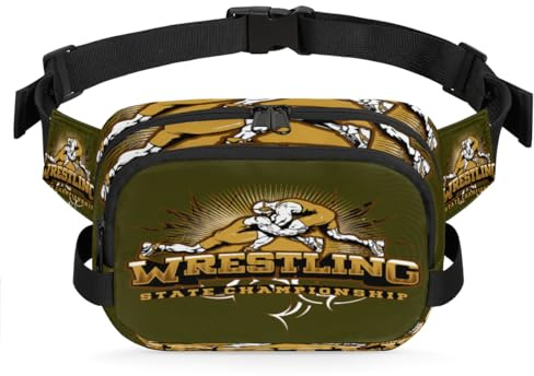 Wrestling-Gürteltasche mit Sport-Design, multifunktionales Pack für Reisen, Sport, Laufen, Bauchtasche, Geldbörse, Gürteltasche für Damen, Herren, Mädchen, Jungen, farbe, XL, Taschen-Organizer