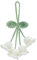 Car Accessories for Women, Lily of The Valley Gifts, Rear View Mirror Accessories Hanging Decor, Cute Bellflower Crochet Rearview Mirror Accessories for Women Car Decorations(White)