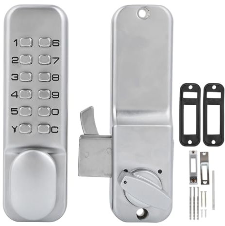 1/11 cifre Serratura a combinazione meccanica Porta scorrevole Accesso senza chiave Serratura codificata con tastiera a pulsante per cucina Ufficio Balcone Porta scorrevole