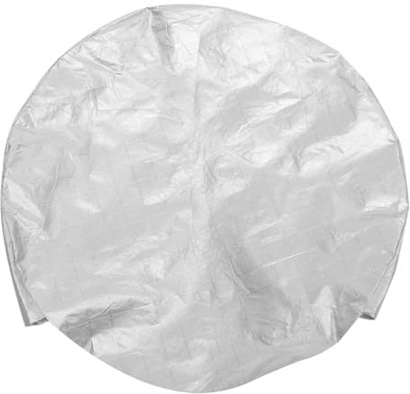 4 Stück Reifen Radabdeckung aus Aluminiumfolien Baumwolle Schwarz