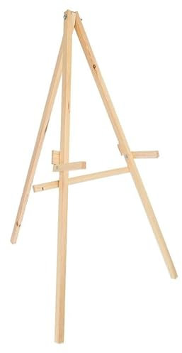 Seelloo, Ständer für Strohscheibe Set, Zielscheibe bogenschießen Kinder, Lernen, Spaß, Auszeit, Festival, Staffelei, Holz, 145 cm, Natürliche Farbe