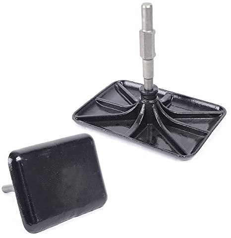 Portable Compactor Rammer Plate, 12.2 Jack Hammer Compactor Plate, Tamper Plate Manganese Steel Builder Tool, for Architectural, Industrial and Commercial Applications