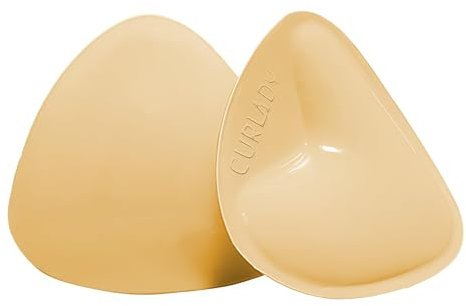 CURLADY Stick on Bra Pads Inserts, Sticky Bra Push Up, Invisible Strapless Bra, Double Sided Ultra Push Up Bra, Adhesive Bra Inserts for Sports Bra Swimsuit Bikini