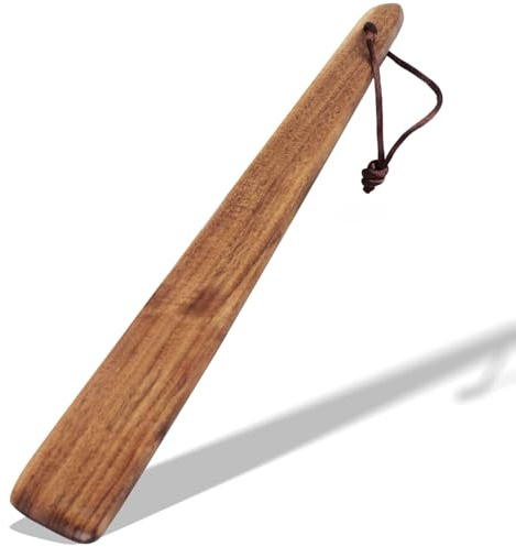30,5 cm Holzspatel zum Kochen – natürlicher Bambus-Küchenhelfer-Schaber, ungiftiger, flacher Pfannenwender für Gusseisen, Sauerteig, Eier und mehr