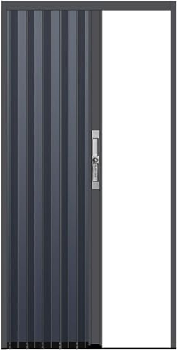 Porte accordéon pliante verrouillable avec serrure et clé, panneaux coulissants de placard, séparateur de pièce pour chambre à coucher et salon