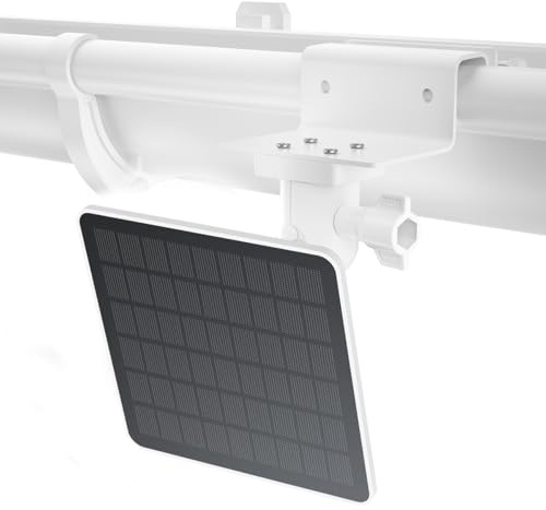 Dachrinnenhalterung für Eufy Solarpanel, Universal Halter für EufyCam/Tapo TP-Link/Arlo/ Reolink Argus Pro/Argus 2, verstellbare Ständer für Außenkamera & Solarpanel mit Standard-¼-20-Gewindebohrung