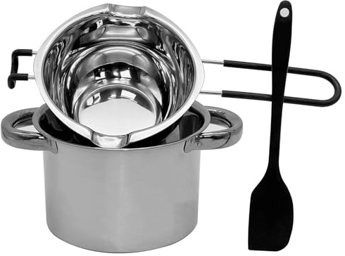 Stainless Steel Double Boiler Melting Pot, Large Capacity Chocolate for Butter Candy Cheese, Candle Making