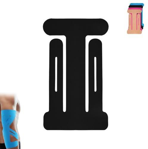 Tapex Tape Elastisches Sportband für Ellenbogen, Muskel, Kinesiologie, Stützbandage für Golf, Fitness und Basketball, Magenta, 10 Stück (Schwarz)