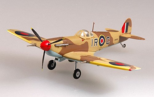 MRC 1:72 Scale Spitfire Mk V RAF 224th Wing Commander 1943 Pre-built & Pre-painted Plastic Model Kit for Adults & Hobbyists