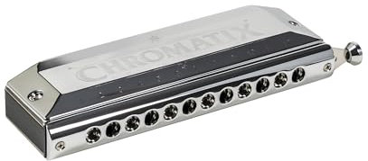 Suzuki Chromatix scx48a Mundharmonika 12 Löcher Silberfarben FA silber