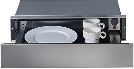 Whirlpool WD142IX - Cassetto riscaldante integrato, funzione temperatura regolabile, capacità totale 20 l, acciaio inossidabile