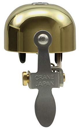 CRANE Bell Co. Uni Fahrradklingel E Ne W Clamp Band Mount, Gold, 3.7 x 3.7 x 5 cm