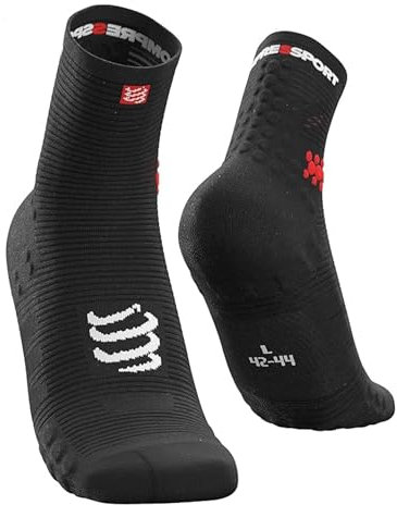 Compressport SH3T3SB Calcetines, Hombre, Negro, 3XL