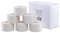 ZiATEC Cotton Athletic Sport-Tape Premium - 3,8cm Breite | Tape aus Baumwolle, Gelenktape für Knöchel, Knie, Finger etc., Fußball-Tape, Schienbeinschoner-Fixierung, Farbe:6 x Weiss