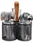 Mind Reader Utensil Holder, Silverware Organizer, Caddy, Cutlery Holder, Kitchen, Metal Mesh, 7.5 L x 7.5 W x 9.75 H, Black