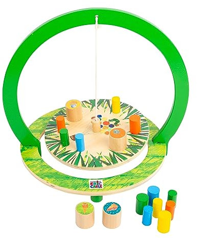 small foot 11428 Raupe Nimmersatt Balancierspiel aus Holz, Gesellschaftsspiel für Kinder und Erwachsene