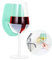 SagaSave Portable Shower Cup Holder Strong Suction Cup Drink Holder, Wine Utensils for Wine and Beer, Silicone Wine Glass Holder for Bathtub and Shower