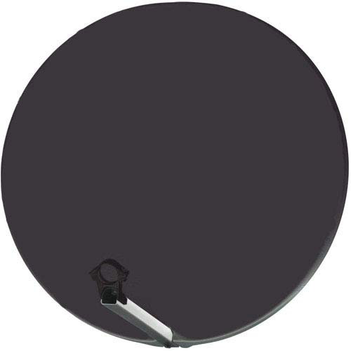 Parabole Satellite Fibre Composite Gris Anthracite 75cm + Brides INOX Anti Corrosion